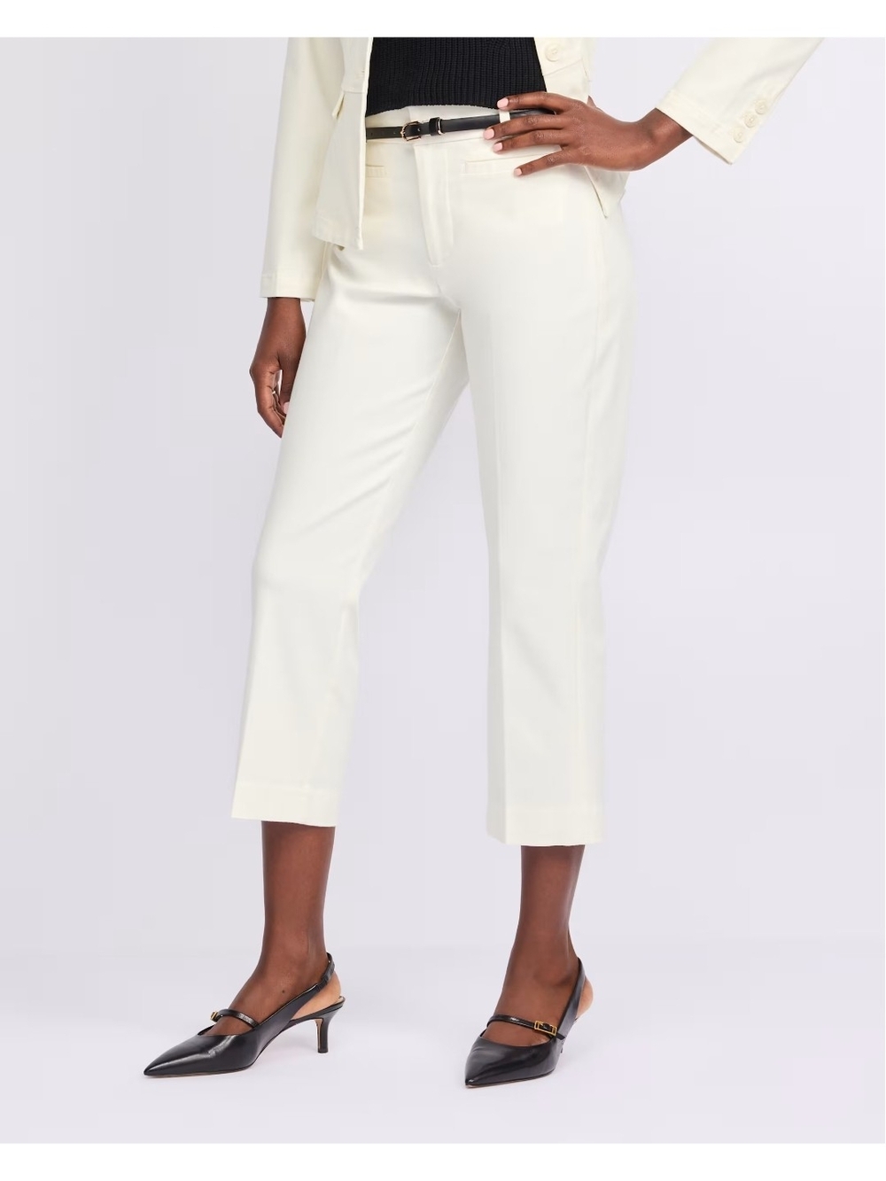 Liverpool Welt Pocket Crop Trousers